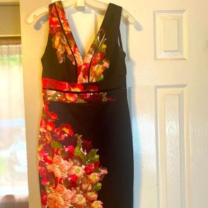 Sleabless polyester knee high dress